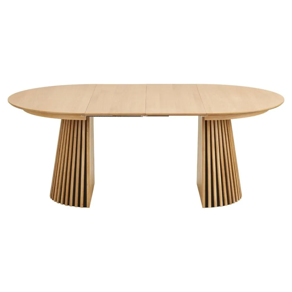 Osaka uttrekkbart spisebord natur eikefiner 120–200 cm