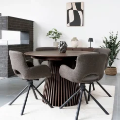Osaka uttrekkbart spisebord smoked oak 120–200 cm