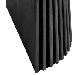 Osaka uttrekkbart spisebord sort eikefiner 120–240 cm