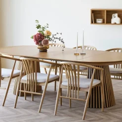 Osaka uttrekkbart spisebord natur eikefiner 120–240 cm