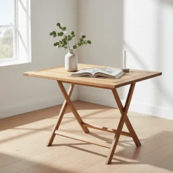 Oviedo spisebord teak natur 120 cm