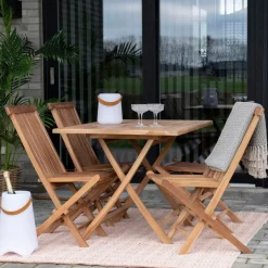 Oviedo spisebord teak natur 120 cm