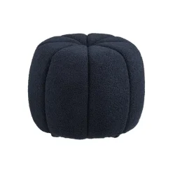 Paisley puff navy ø48 cm