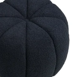 Paisley puff navy ø48 cm