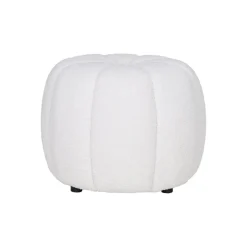 Paisley puff off-white ø48 cm