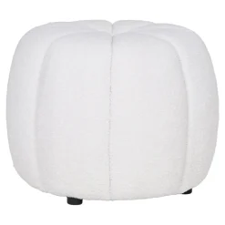 Paisley puff off-white ø48 cm
