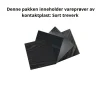 Pakke Sort treverk kontaktplast