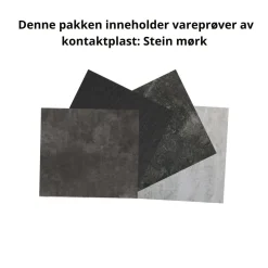 Pakke Stein mørk kontaktplast