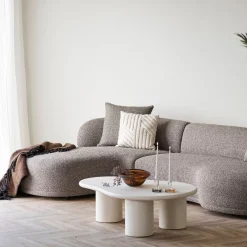 Palmera sofabord sement-look off-white 120 x 80 x 35 cm