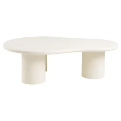 Palmera sofabord sement-look off-white 120 x 80 x 35 cm
