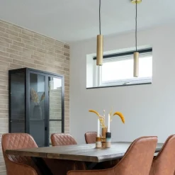 Paris taklampe messing