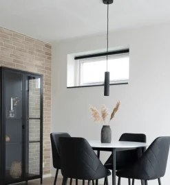 Paris taklampe sort