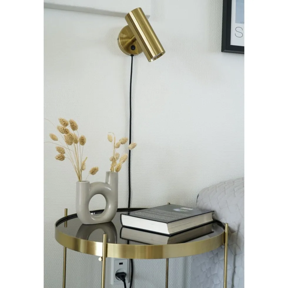 Paris vegglampe messing