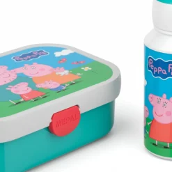 Peppa gris matboks og flaske sett