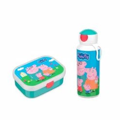 Peppa gris matboks og flaske sett