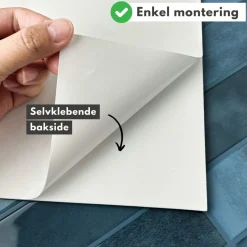 10-pk Adelina blå selvklebende veggfliser