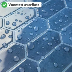 10-pk Alexandra blå selvklebende veggfliser