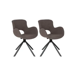 2-pk Amorim dreibar spisestol lys brun