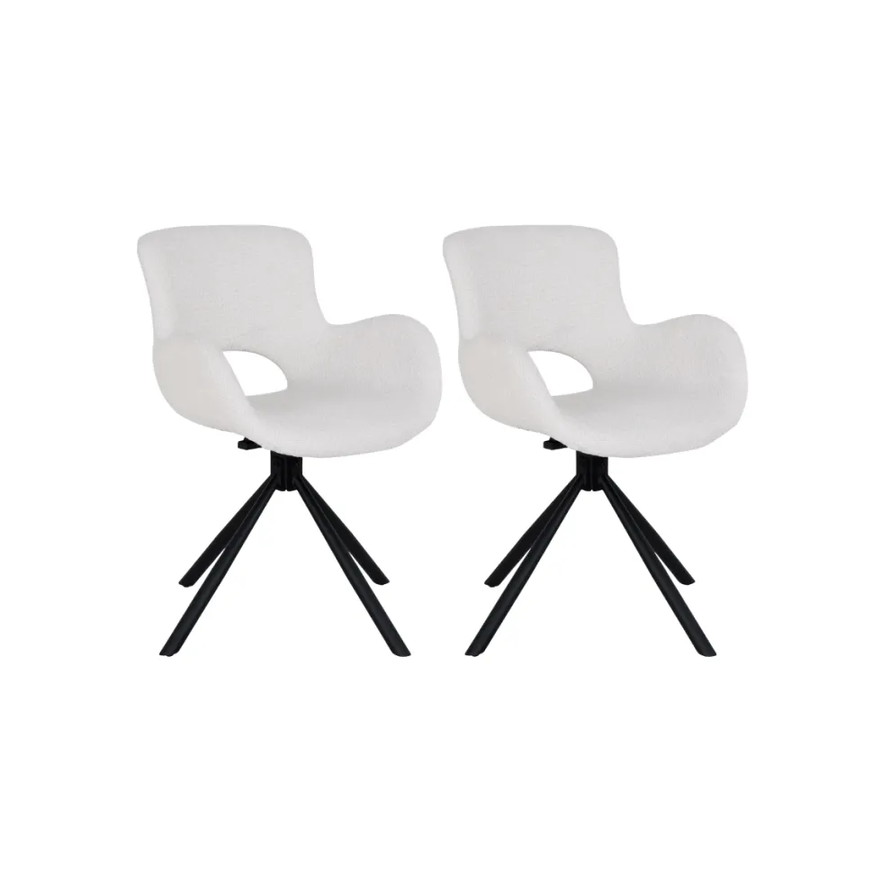 2-pk Amorim dreibar spisestol offwhite