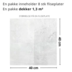 8-pk Amsterdam selvklebende fliser