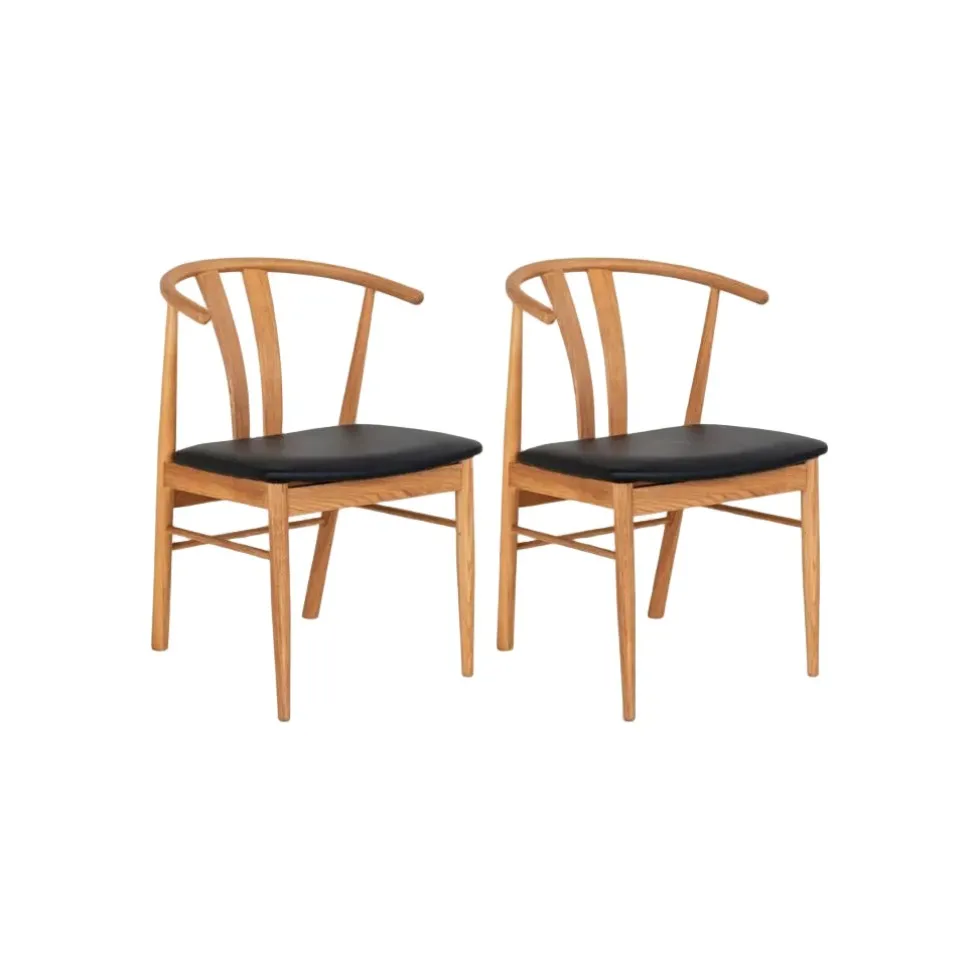 2-pk Artenara spisestol oak veneer