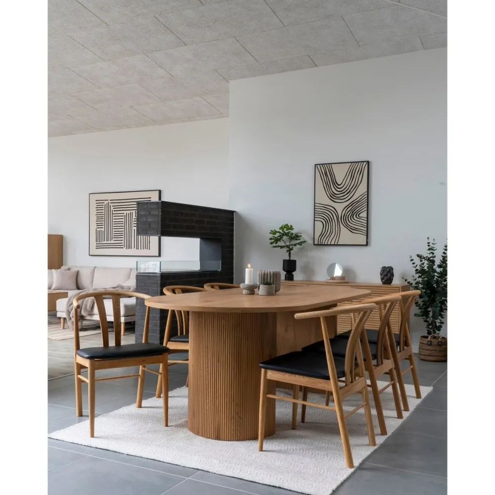2-pk Artenara spisestol oak veneer