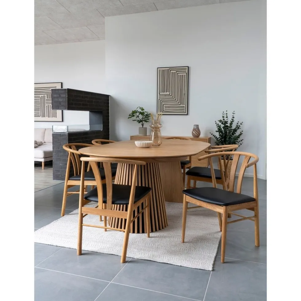 2-pk Artenara spisestol oak veneer