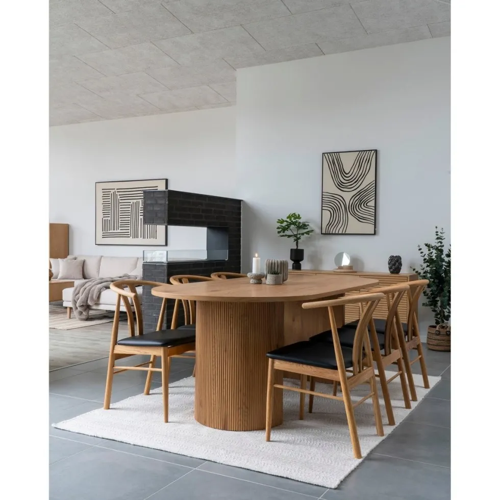 2-pk Artenara spisestol oak veneer