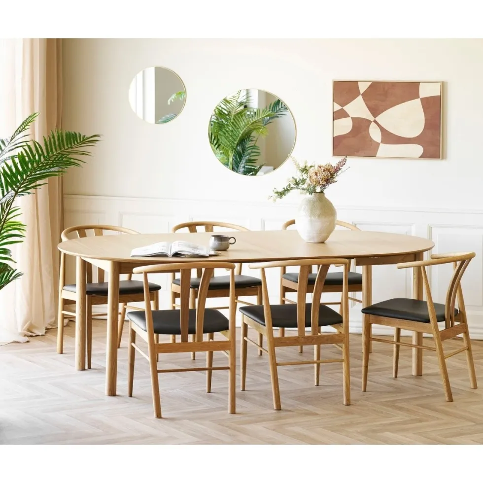2-pk Artenara spisestol oak veneer