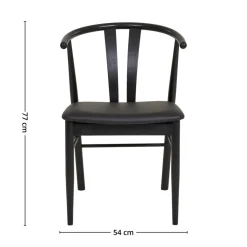 2-pk Artenara spisestol sort