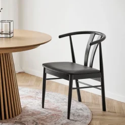 2-pk Artenara spisestol sort