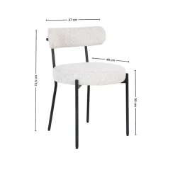 2-pk Badalona spisestol hvit