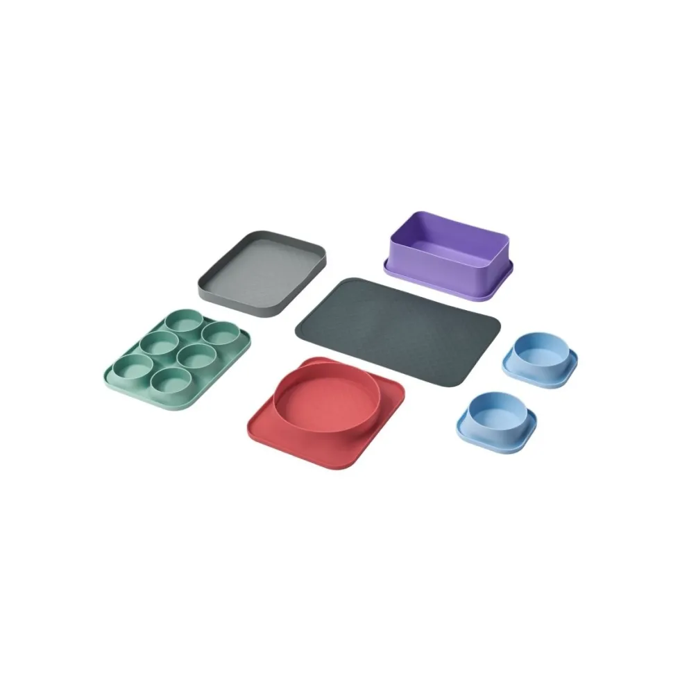 7-pk Bakesett i silikon non-stick