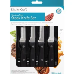 6-pk Biffkniver i rustfritt stål