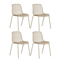 4-pk Branson hagestol beige
