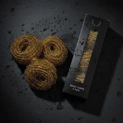 3-pk Brass Oppvaskskrubb
