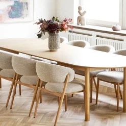 2-pk Cavi spisestol eikefarget