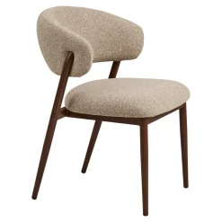 2-pk Cavi spisestol sand/valnøttfarget