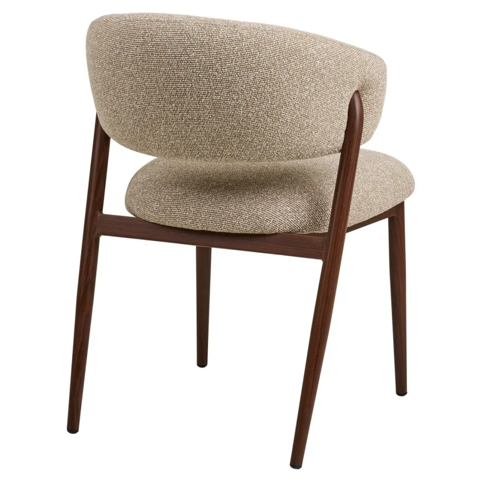 2-pk Cavi spisestol sand/valnøttfarget