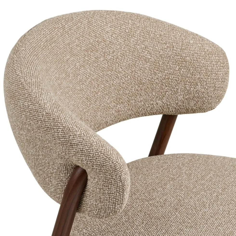 2-pk Cavi spisestol sand/valnøttfarget