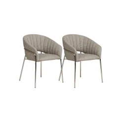 2-pk Costa spisestol lys grå