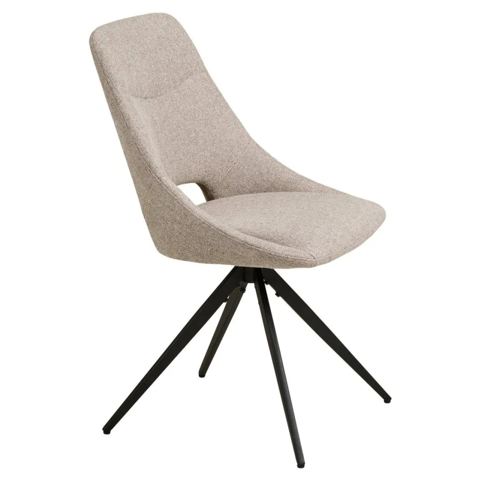 2-pk Dokka dreibar spisestol sand