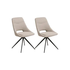 2-pk Dokka dreibar spisestol sand