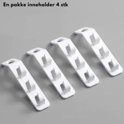 4-pk ekstra kroker til kleshenger