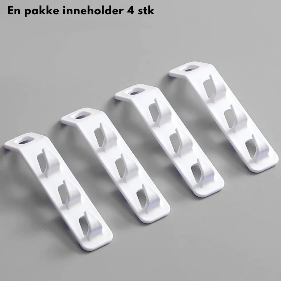 4-pk ekstra kroker til kleshenger