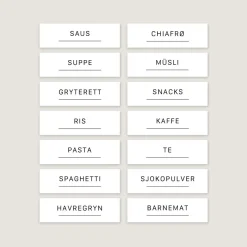 14-pk Etiketter tørrvarer