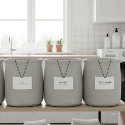 5-pk Etiketter vaskemidler, klær