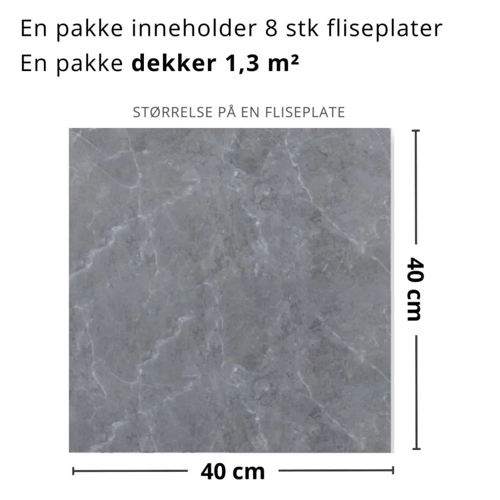 8-pk Firenze selvklebende fliser