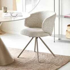 2-pk Fulham dreibar spisestol sand