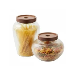 2-pk Glasskrukke med lokk